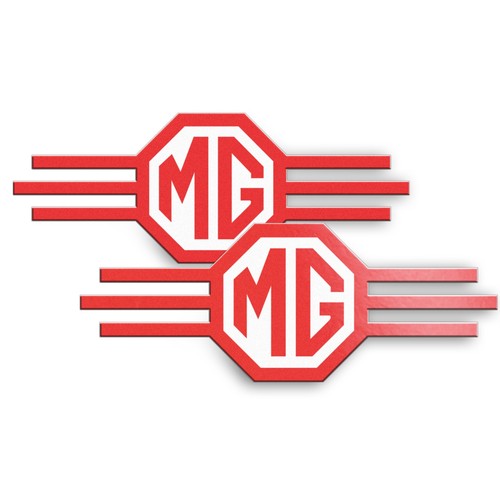Stripe badge sticker - mg,