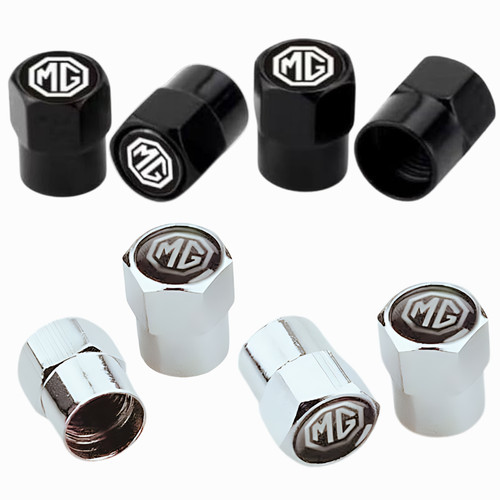 Tyre valve dust - 4x, caps