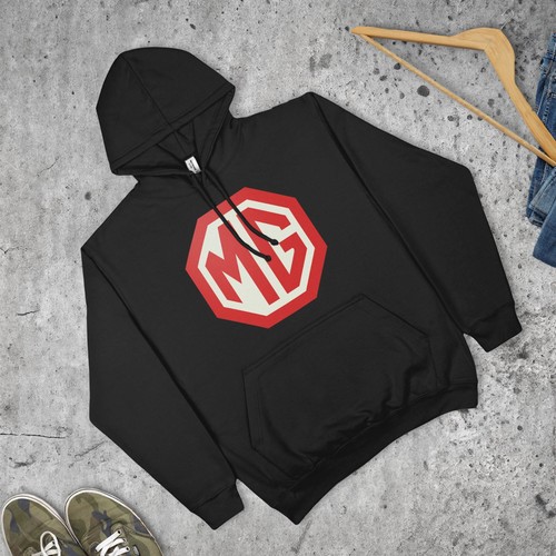 Badge hoodie red - red, logo
