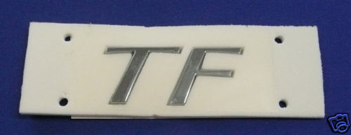 Rear badges tf - mg, 'tf'
